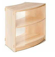 open corner cabinet transparent backplane