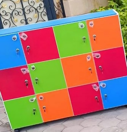 lockers with doors