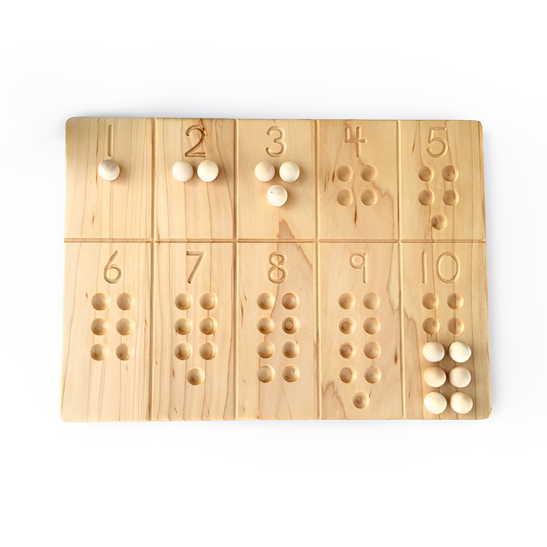 1-10 Number Board Waldorf Montessori School Toy