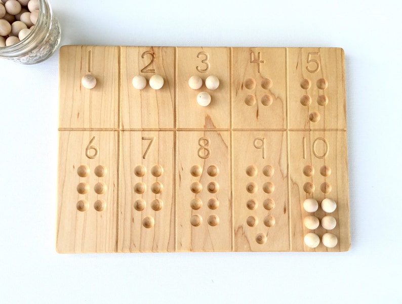 1-10 Number Board Waldorf Montessori School Toy