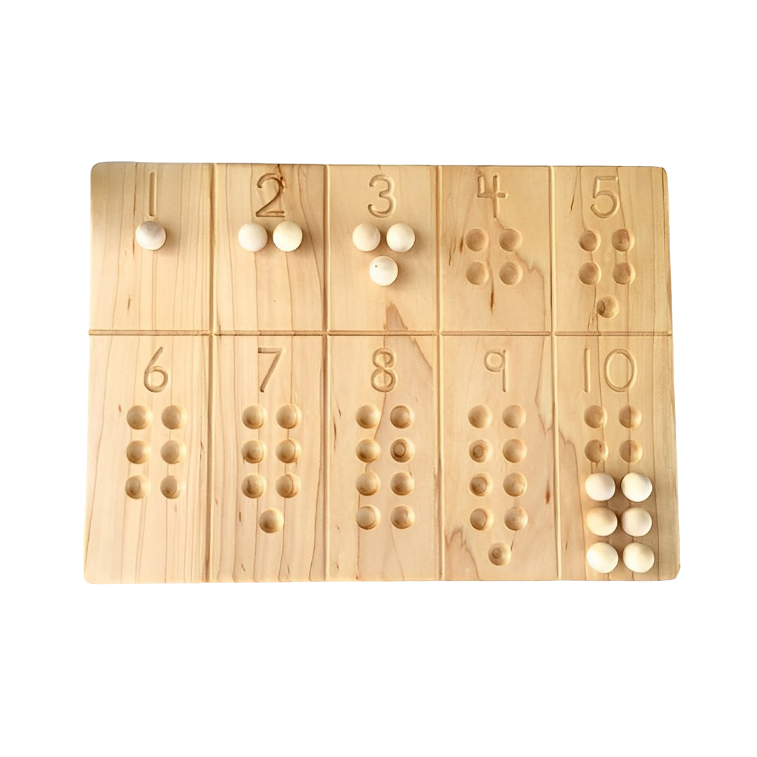 1-10 Number Board Waldorf Montessori School Toy