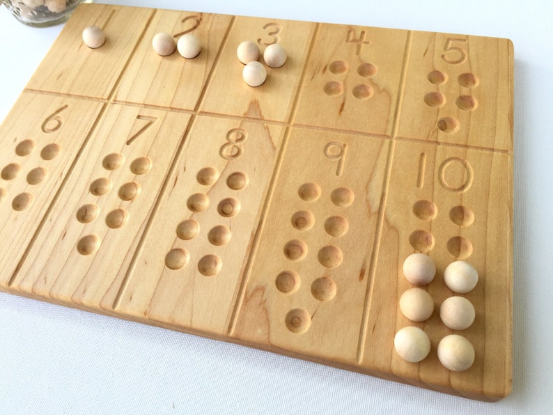 1-10 Number Board Waldorf Montessori School Toy