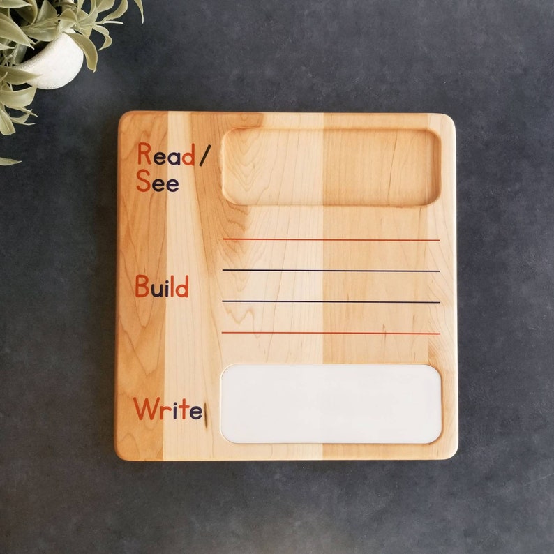 Montessori Read, Build & Write Board