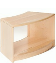 open corner cabinet transparent  backplane