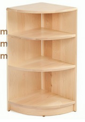corner cabinet, wooden  backboard