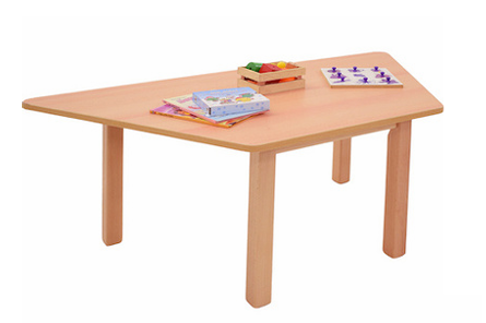 Trapezoid table  with chairs