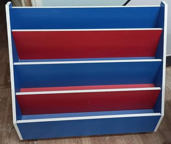 Colorful book  shelves