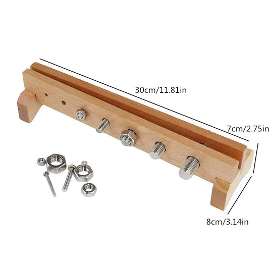 Montessori Wooden Nuts and Bolts Set