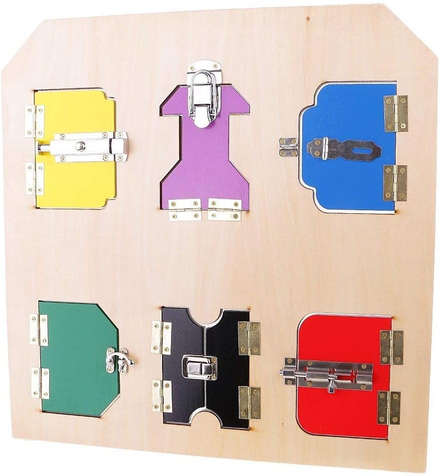 lock learning board