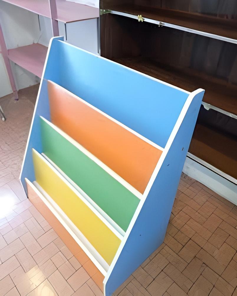 Colorful book  shelves