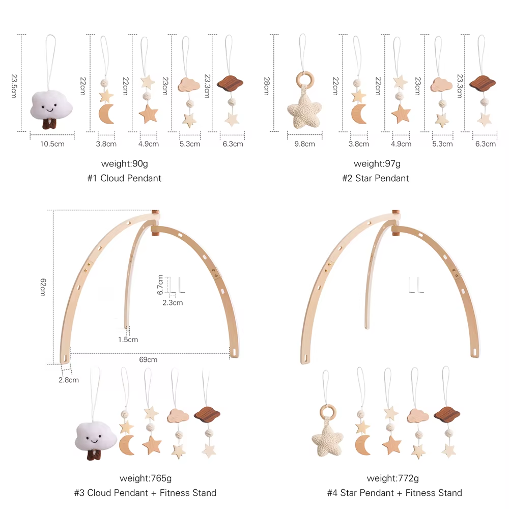 WOODEN BABY PLAY GYM