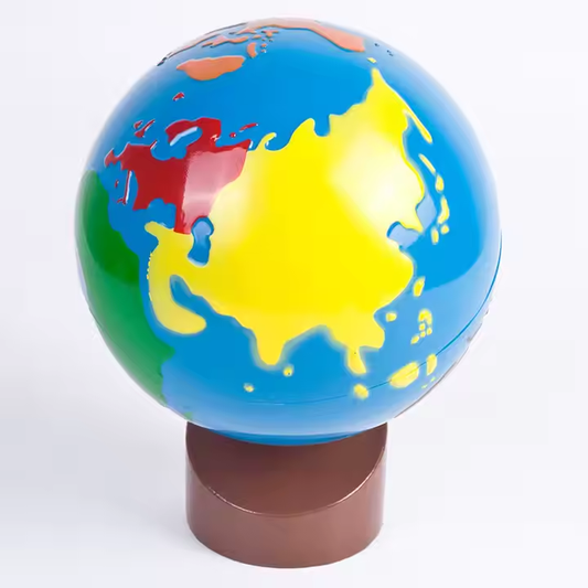 The colored Earth globe