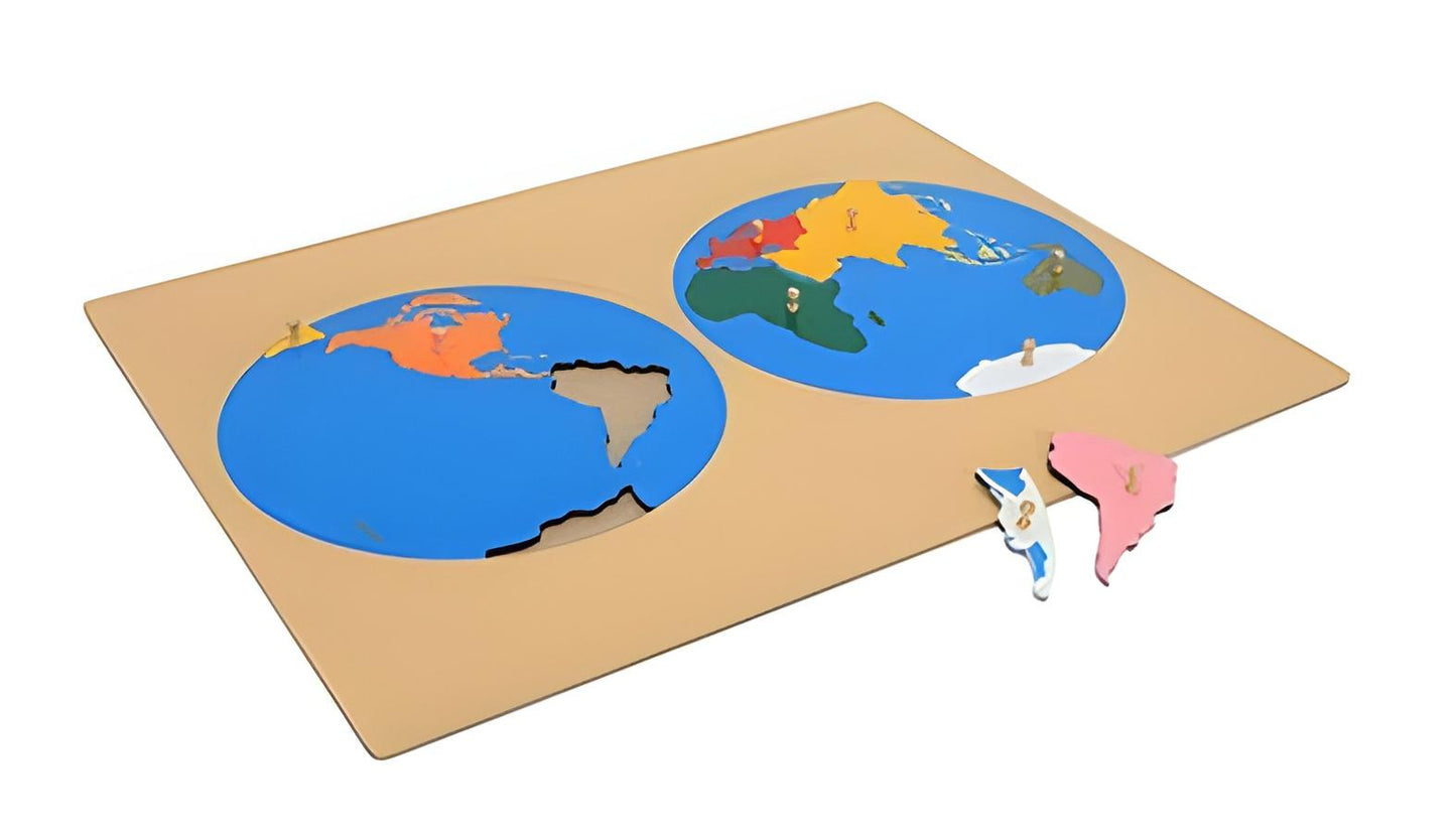 World map puzzle