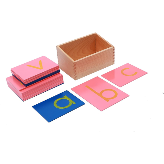 Montessori lower and upper case sandpaper