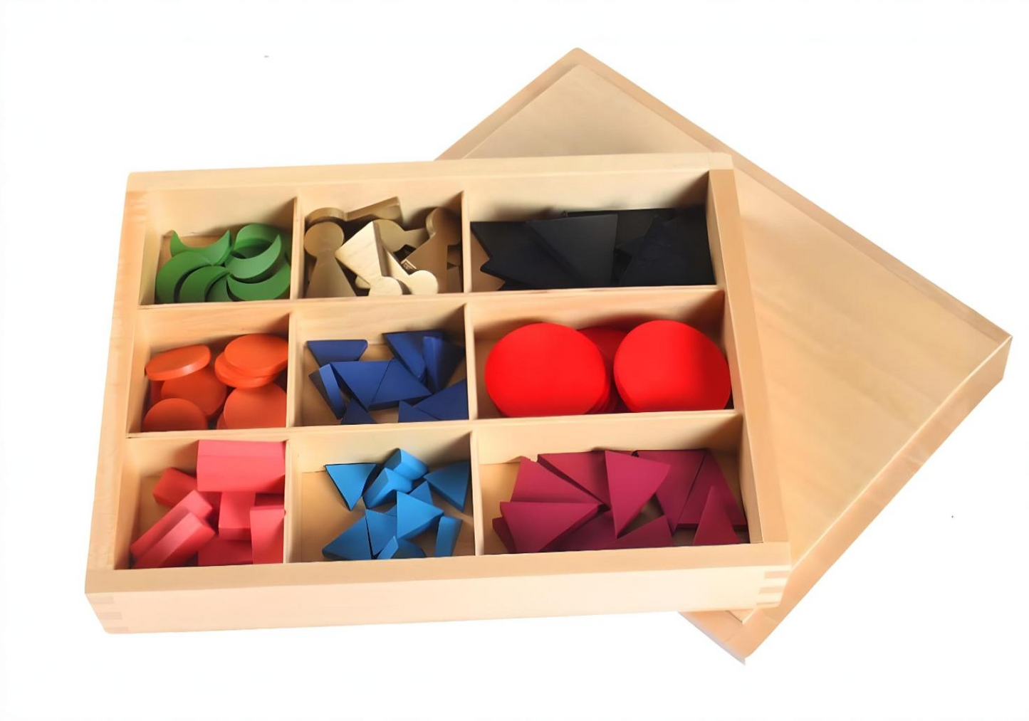 Basic wooden grammar symbols with box