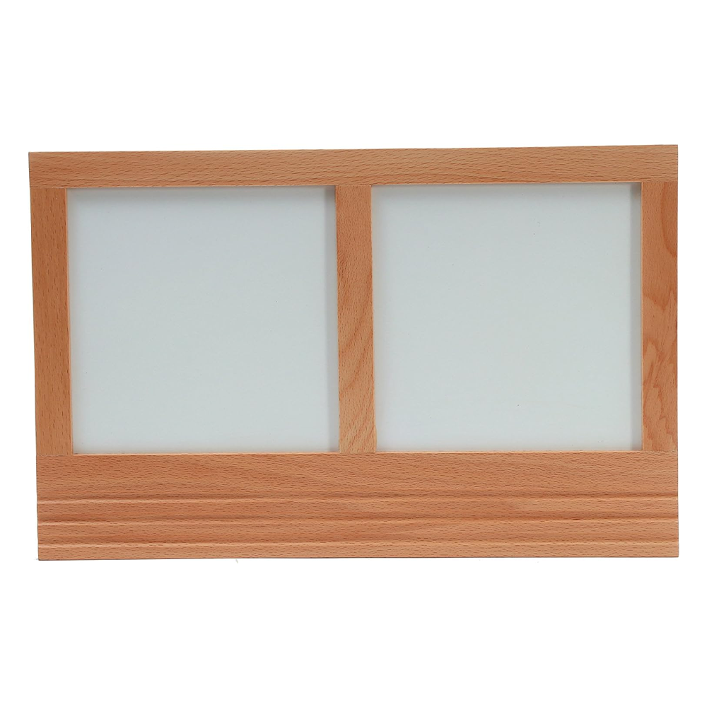 Metal inset wooden tracing board